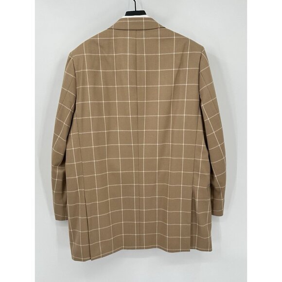 NEW INDOCHINO jacket blazer sport coat windopane plaid custom extra long 52XL - Picture 8 of 12